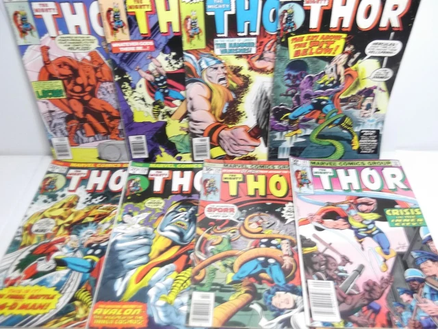 Vtg The Mighty Thor # # 216 220 230 256 281 302 303 311 Marvel comic lot
