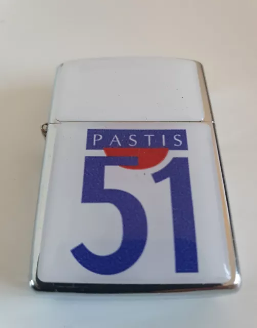 RARE Briquet à essence PASTIS 51,le pastis de Marseille,en métal Edition limitée 2