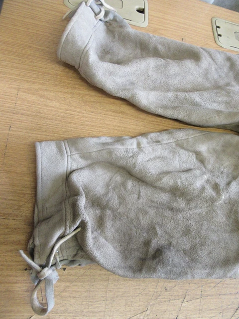 Vintage Austrian Trachten Lederhosen Octoberfest Leather Trousers Shorts Uk 34" 2