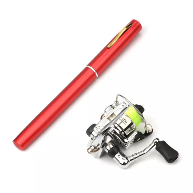 1M / 1.4M Pocket Collapsible Fishing Rod Reel Combo Pen Fishing