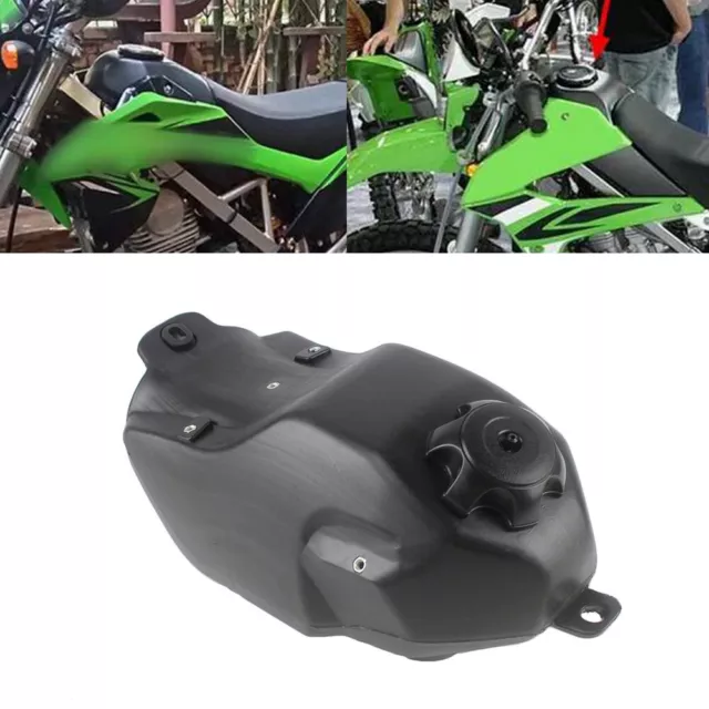 For Kawasaki KLX 150 /S 09-12 Black Fuel Gas Tank Plastic Replacement Off-Road