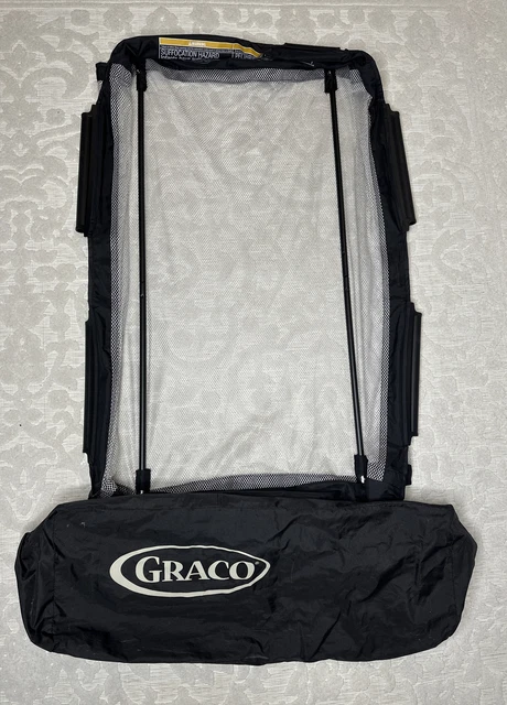 Graco Pack N Play Playpen Clip On Mesh Bassinet Insert & Poles Ships FREE