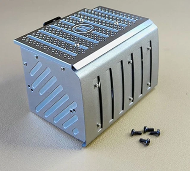 Metal Tool Box Exhaust Tank Simulation Trim For 1/14 Tamiya RC Dump Truck Tipper