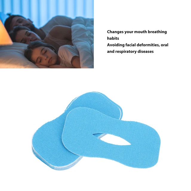 (bleu Clair)50pcs Sommeil Bouche Bande Prévenir Le Ronflement La Respiration