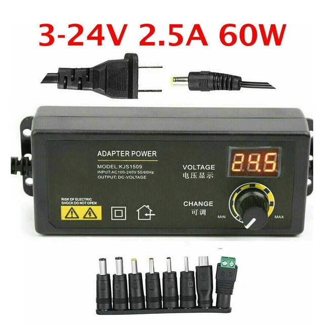 Alimentatore regolabile adattatore alimentatore unilaterale robusto nuovo