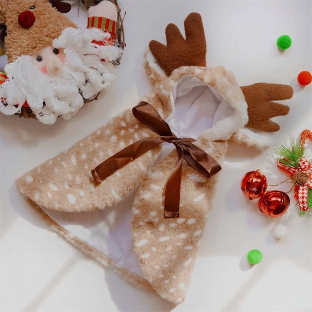 Natale Mantello Alce Cane Divertente Cappotto per cani  Cani di piccola taglia