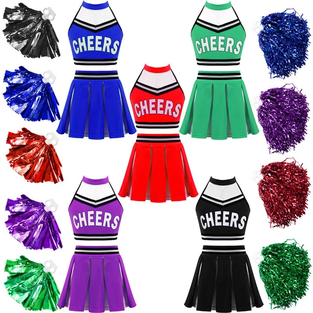 Abito elegante bambino pom pom pom pom pom uniforme cheerleader costume cheerleader