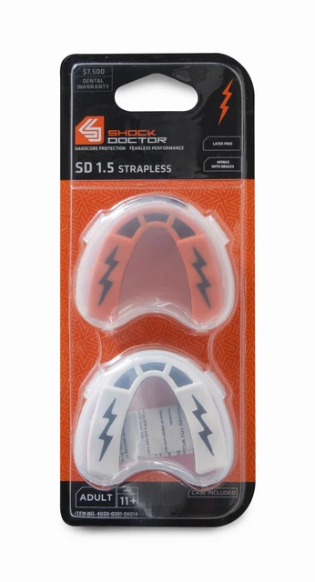 Shock Doctor V1.5 Gum Shield Twin Pack Mouth Guard Boxing MMA Karate Taekwondo
