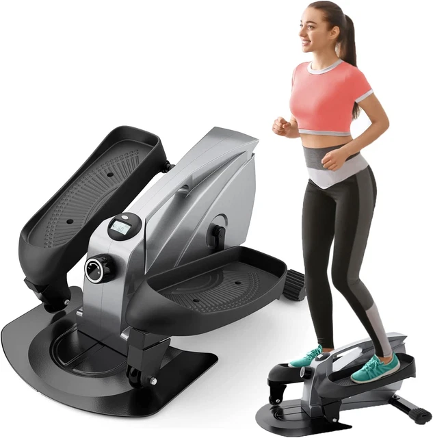 under Desk Elliptical Portable Elliptical Machine, Desk Bike Pedal Exerciser wit