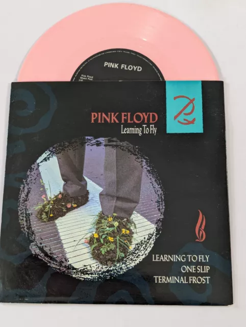 Pink Floyd.learning To Fly.Ltd Pink Vinyl UK Record EX/EX- 1987 45rpm Record.