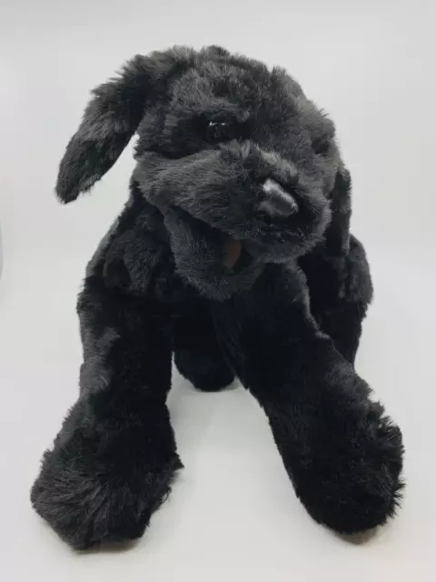 Folkmanis Black Labrador Lab Puppy Dog Hand Puppet Plush Stuffed Animal