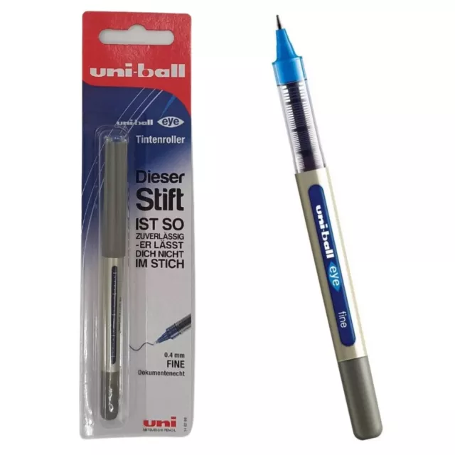 uni-ball ub-157 Tintenroller  Eye Fine, blau, 0,4mm, Dokumentenecht für Verträge