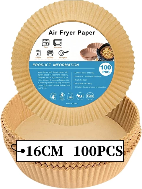Carta da forno per friggitrice 20 cm Berdsen - 50 pezzi