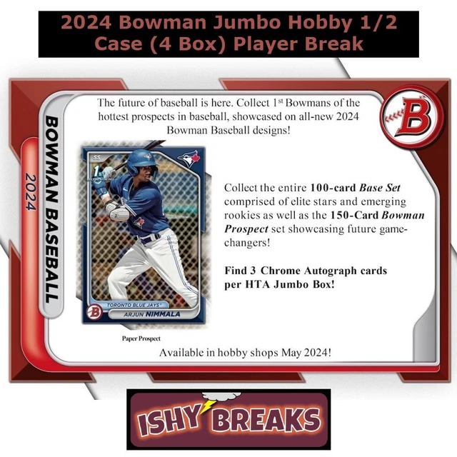 JORDAN WESTBURG BALTIMORE Orioles 2024 Bowman 1/2 Case Jumbo Hobby