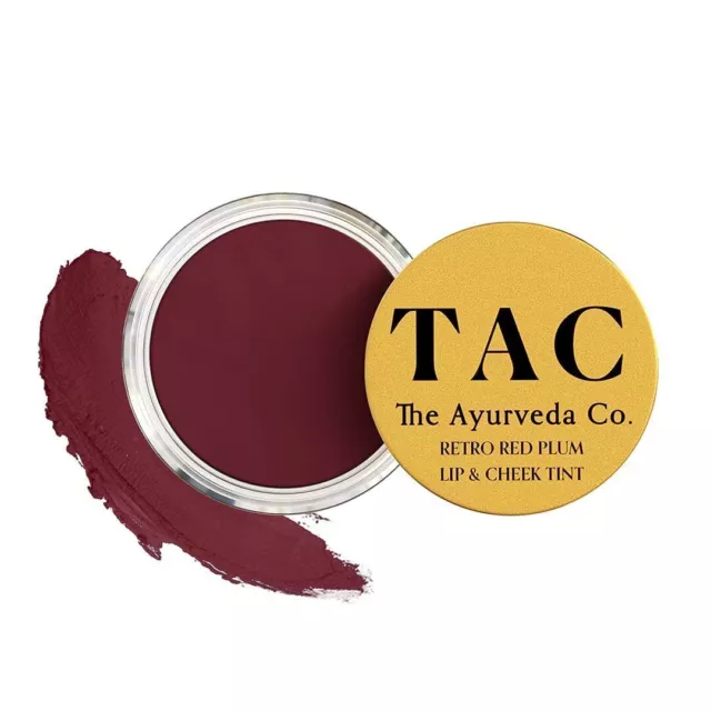 TAC - The Ayurveda Co. Teinte rouge rétro pour les lèvres, les joues et les...