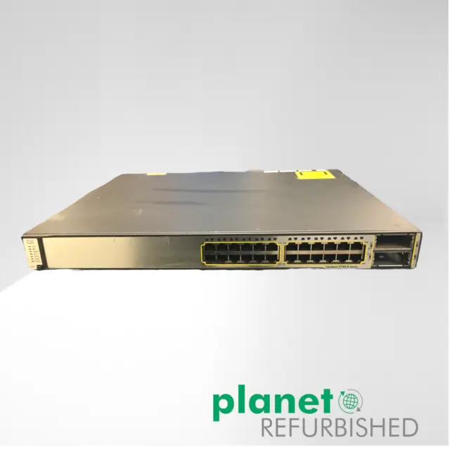 WS-C3750E-24TD-E Cisco 24 ports 10/100/1000 + 2 Ethernet 10 Gigabit basés...