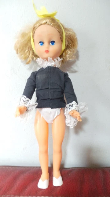 ancienne poupée mannequin vintage blonde yeux bleus dormeurs 40 cm