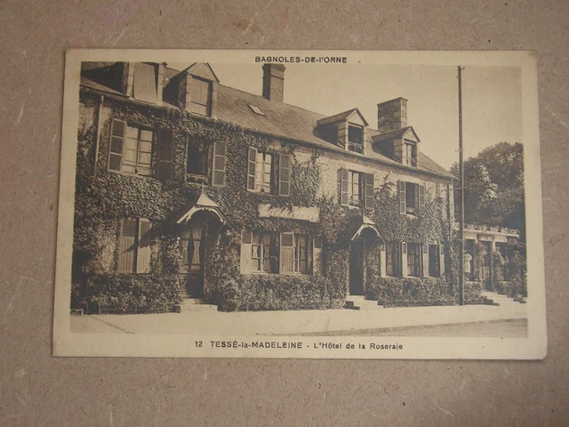 CPA - Tessé la Madeleine - L'hotel de la Roseraie