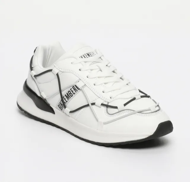 Baskets Bikkembergs  Homme Men blanc White Chaussures Original 44