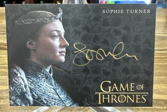 Game Of Thrones Art & Images Sophie Turner Gold Auto Autograph Sansa Stark (A)