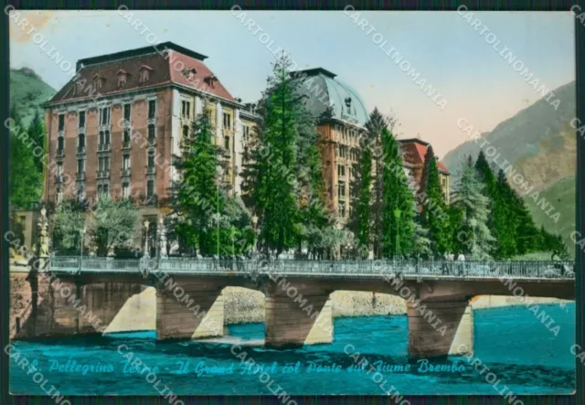 Bergamo San Pellegrino Terme PIEGHINA Foto FG cartolina ZKM9145