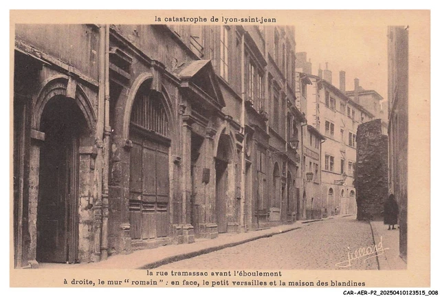CPA 69 CATASTROPHE DE LYON SAINT JEAN DANS LA RUE TRAMASSAC