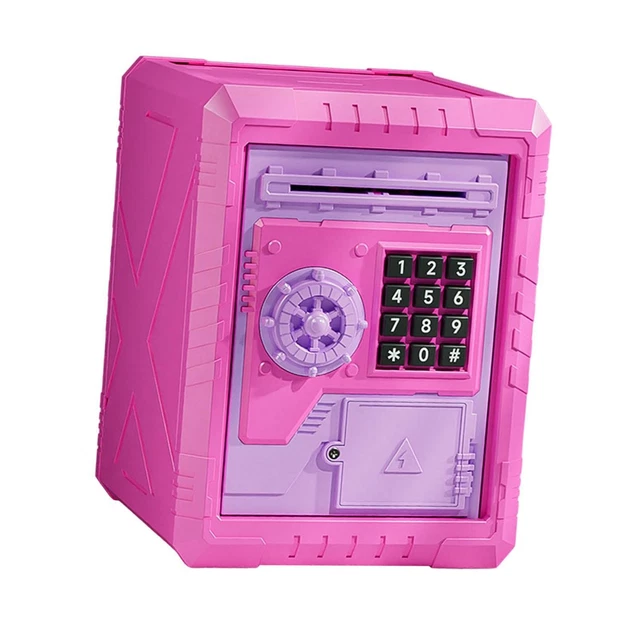 Tirelire Coffre-fort Avec Mot De Passe Pour Enfants - En Plastique ABS, Grande Capacité - Cadeau Anniversaire Garçon/fille - 7