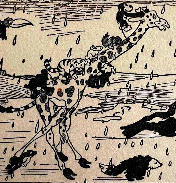 WALT DISNEY ART Father Noah's Ark Symphony 1932 1st Edition Print