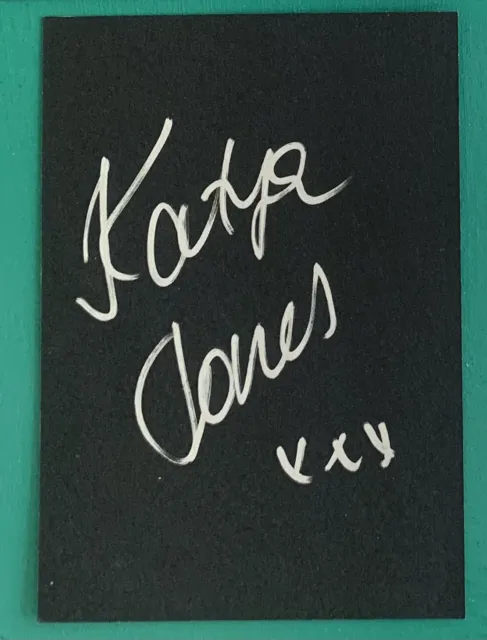 Katya Jones 6x4 Signed Black Card | Strictly Come Dancing Autograph