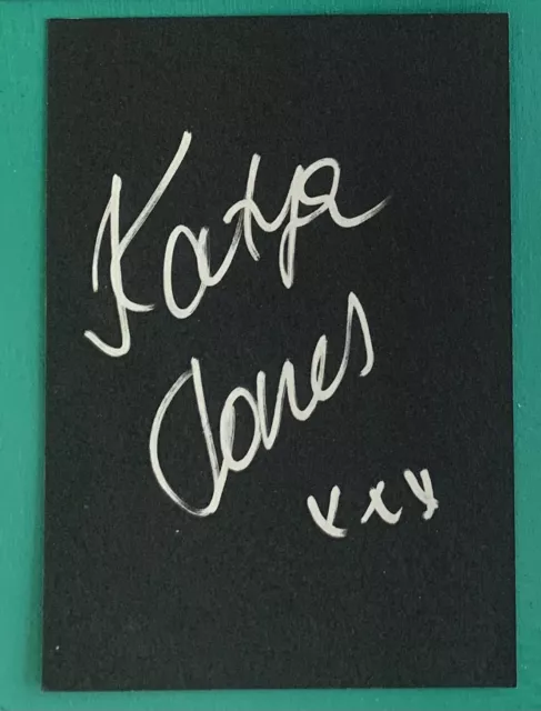 Katya Jones 6x4 Signed Black Card | Strictly Come Dancing Autograph