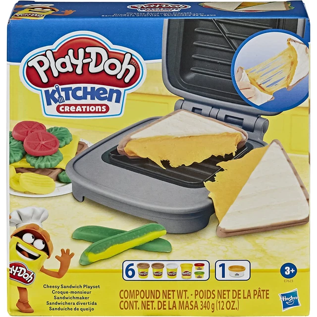 Play-Doh Kitchen Creations Sándwich Queso Juego Comida Compuesto Elastix