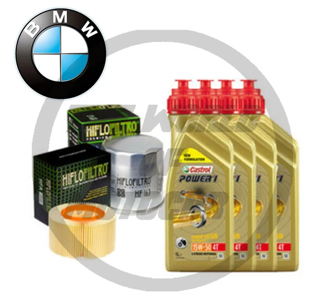 Tagliando Castrol 15W50 Filtro Olio Aria Candele MOTO BMW R - Foto 4