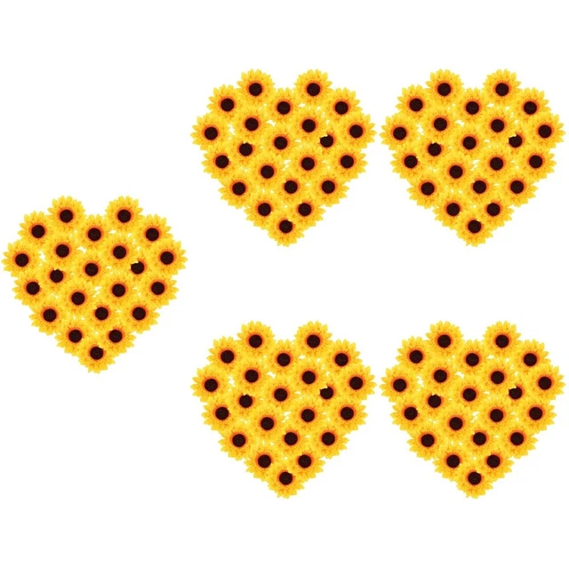 100 piezas flores de girasol para hacer manualidades flores manualidades novia