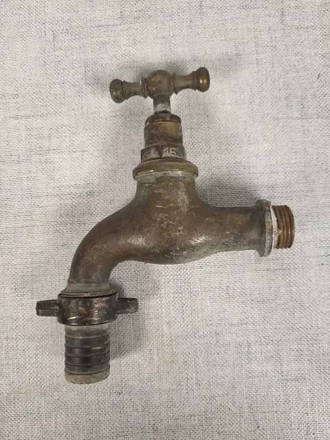 Vintage Brass Tap Garden Sink Stables Basin Tank Antique 15