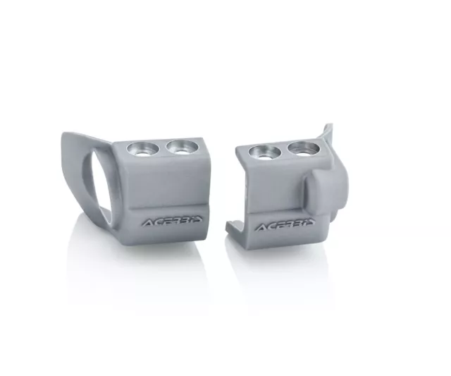 Acerbis 2709690012 Lower Fork Shoe Protectors Silver Honda CRF 250 450 KX250 450