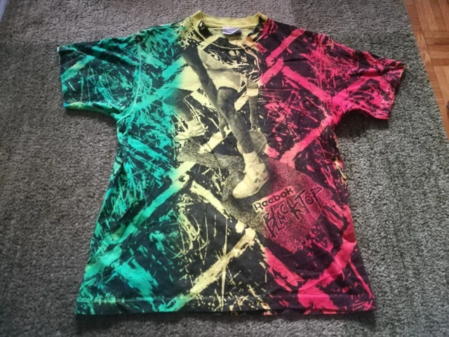 Maglia da basket vintage Reebok Blacktop vintage taglia XL streetball anni '90