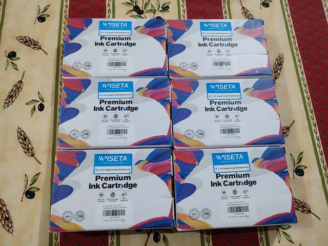 6 WISETA HP 903XL Nero/Ciano/Magenta/Giallo Cartucce d'Inchiostro Multipack