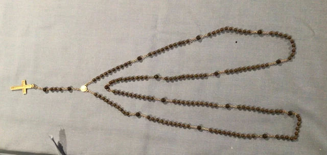 Antique Roman Catholic Rosary Beaded with Crucifix