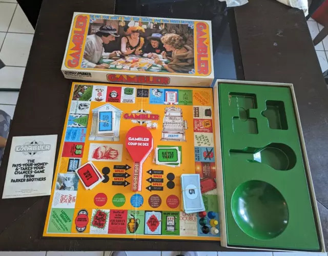 Vintage 1975 Gambler Board Game | Parker Brothers