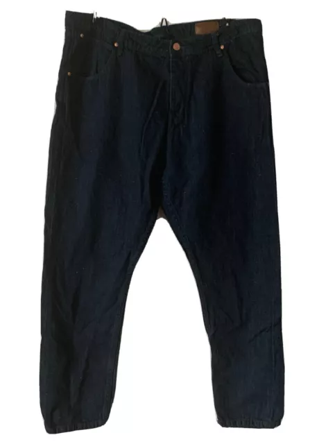ASOS Design Men’s Size 36 Navy Blue Denim Fit To Waist Straight Leg Jeans
