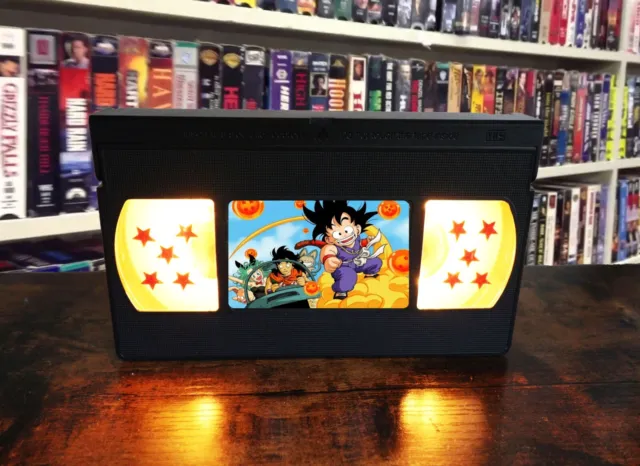 Dragon Ball (Young Goku) VHS Lamp w/ Dragon Ball Stars + Remote