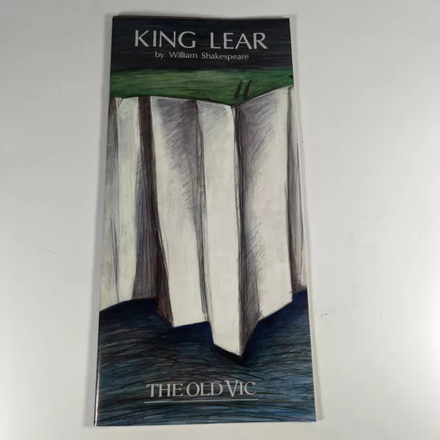 KING LEAR Shakespeare 1989 Programme Eric Porter The Old Vic