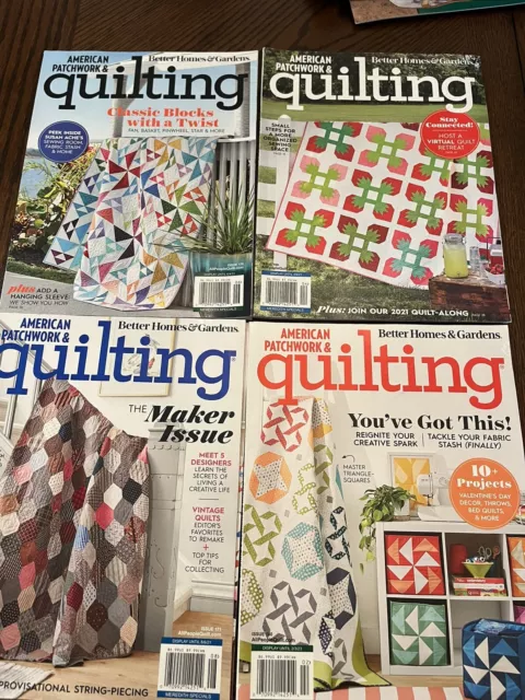 Lot of 4 American Patchwork and Quilting Magazines Issue 168, 170, 171, And 180