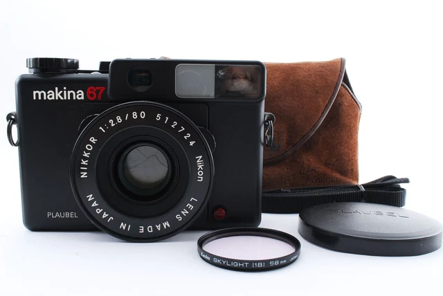 [ Near MINT ] Makina 67 Plaubel Medium Format Film Camera 80mm f/2.8 Japan #800