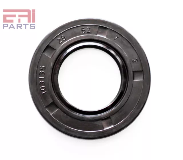 EAI Metric Oil Shaft Seal 28X52X7mm Dust Grease Seal TC Double Lip w/ Spring