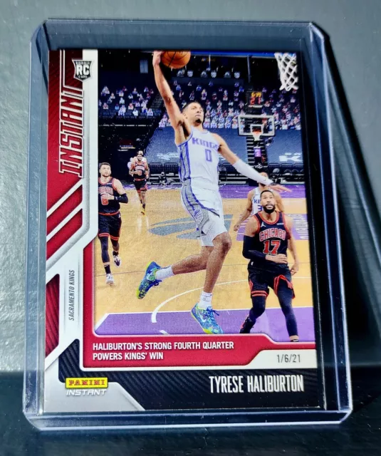  2020-21 Panini Instant Basketball #120 Tyrese Haliburton Rookie  Card Kings - Only 219 made! : Collectibles & Fine Art