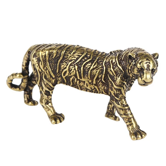 Statua di tigre figure ufficio segno zodiacale cinese decorazione casa artigianato