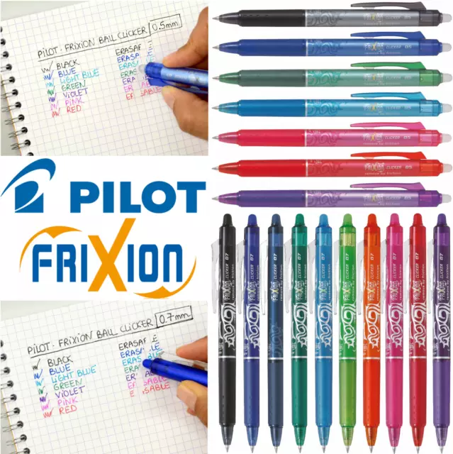 Pilot Pen 2276003 °F Refill Frixion Clicker Thickness 0.5 mm Set