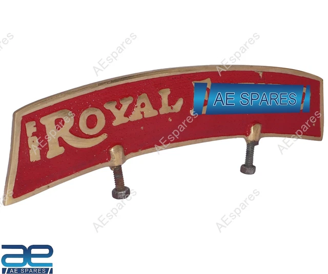 Plaque D'immatriculation Avant En Alliage Pour Royal Enfield - Chrome