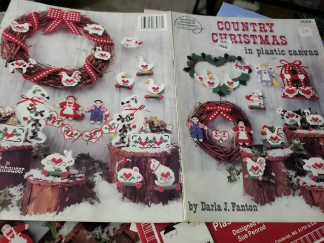 ASN Plastic Canvas Book 3056 Country Christmas